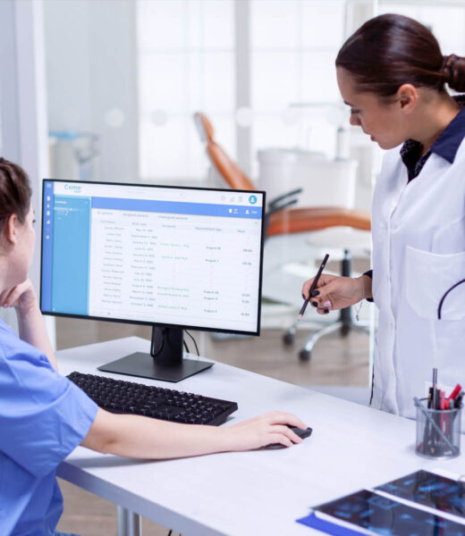 Hospital IT staff reviewing security alerts